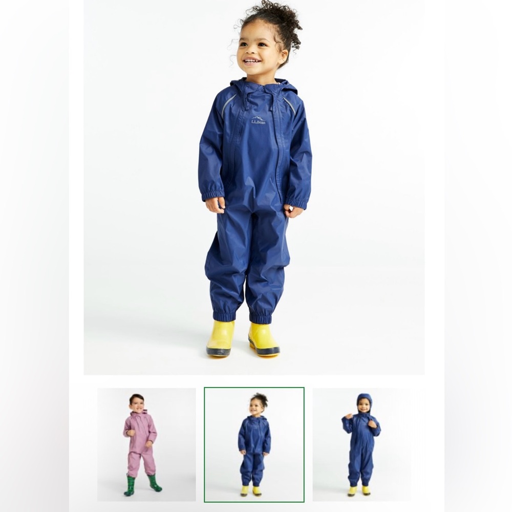 L.L. BEAN | Unisex | Toddler Rain Suit | Rain Bunting
